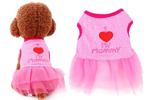 I Love my Mommy dog ​​dress