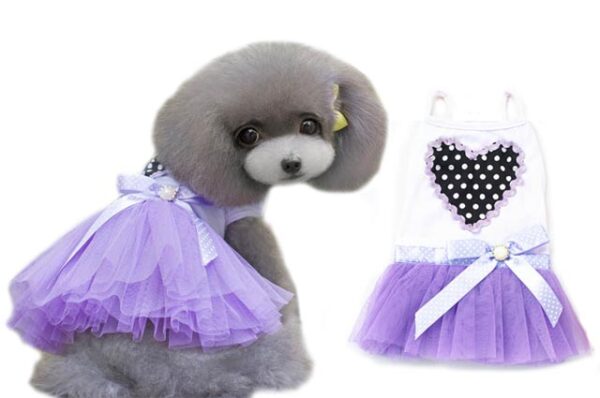Heart dog dress