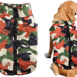 Camouflage dog jacket