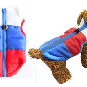Tricolor dog jacket