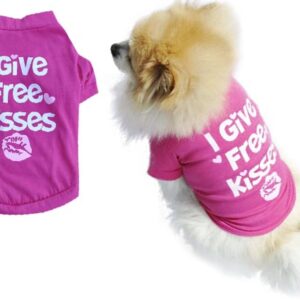 Free kisses dog shirt 20cm, 26cm, 30cm, 37cm