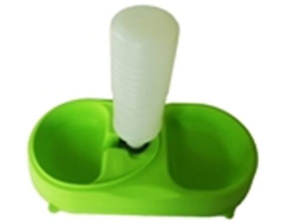 Dog-cat food container 2 places 600ml