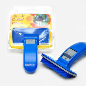 Automatic hair-release cleaning brush for dogs and cats