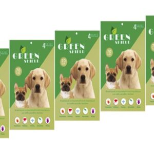 5 Pcs Green Shield Anti Parasitic Dog Collar