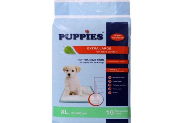 Dog floor diapers 10 pieces 90x60 cm with sticker