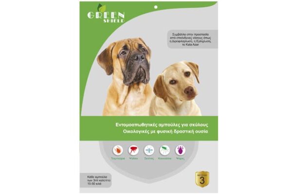 Antiparasitic dog ampoules XXL Green Shield 3pcs 9ml