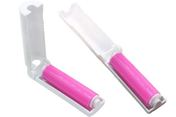 Silicone roller for dog and cat hair removal