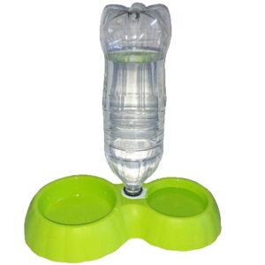 Dog cat food and water bowl 2 places 700ml