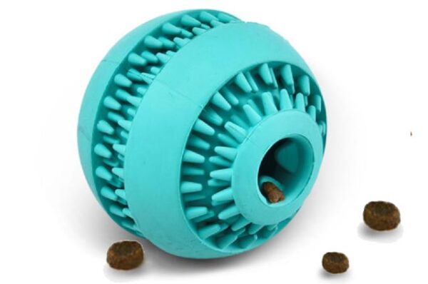 Dog ball with slot for treats 6.5cm