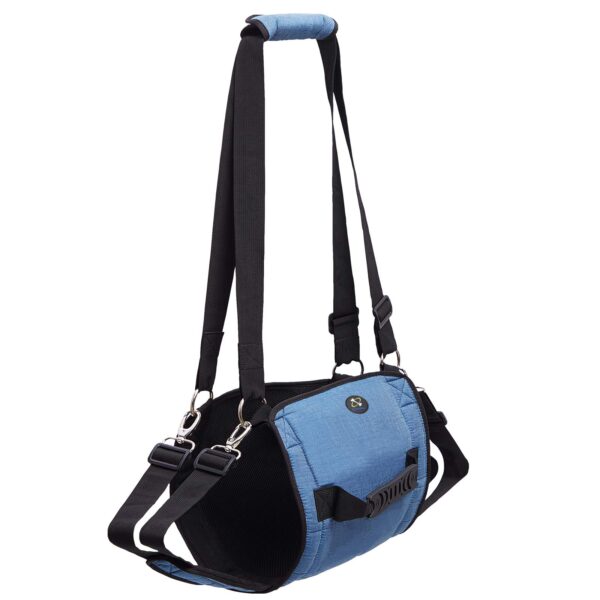 Dog Carry Sling, Emergency Backpack Pet Legs Support & Rehabilitation Dog Lift Harness for Nail Trimming, Dog Carrier for Senior Dogs Joint Injuries, Arthritis, Up and Down Stairs(2XL, Blue) - Image 4